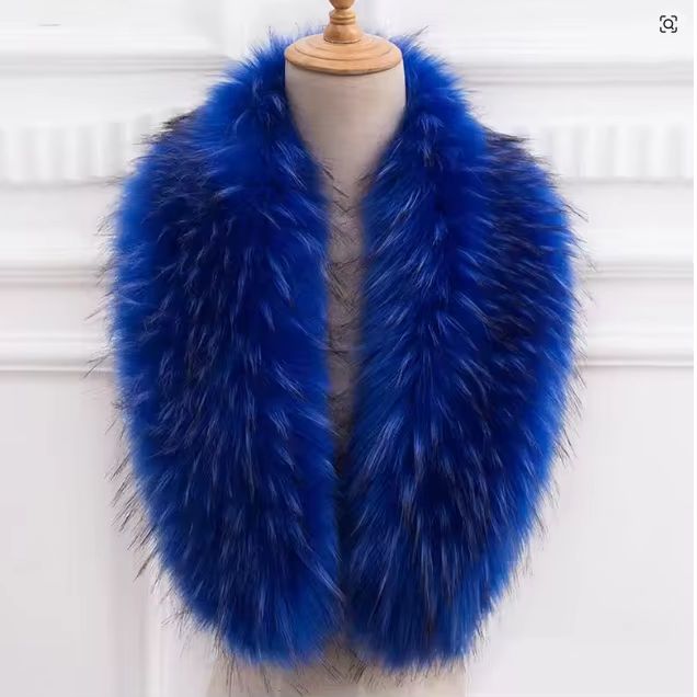 Natural Fur Collar Real Raccoo - Winter Clothing Pk 评论和价格