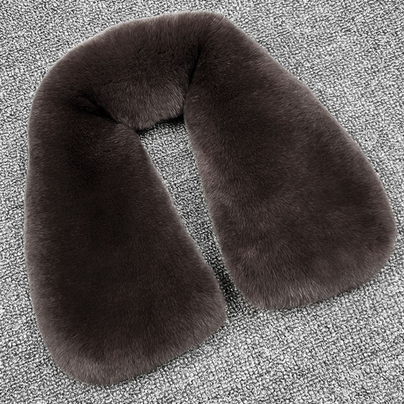 100% Rex Rabbit Fur Collar Men - Winter Clothing Pk 评论和价格